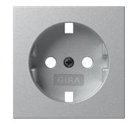 Gira Gira Plaque de prise SCHUKO F aluminium 492026 Quantité:1