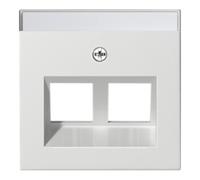 Gira Gira Plaque Modular Jack 30° double droite mat 264027 Quantité:1