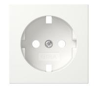 Gira Gira Plaque prise de courant avec terre blanc pur 492003 Quantité:1