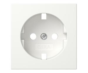 Gira Gira Plaque prise de courant avec terre blanc pur 492003 Quantité:1