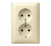Gira Gira Prise double Schuko avec obturateur de sécurité 078001 Quantité:1