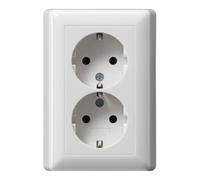 Gira Gira Prise double Schuko avec obturateur de sécurité rws-gl 078003 Quantité:1