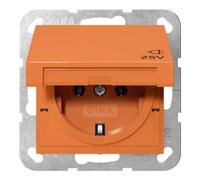 Gira Gira Prise SCHUKO KD ZSV Orange 16A 250V Quantité:1