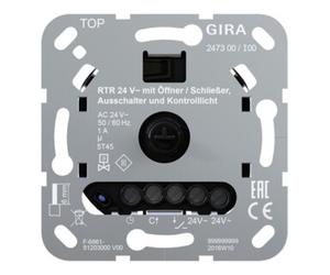 Gira Gira Régulateur de température ambiante 24V Ouvreur Fermeur 247300 Quantité:1