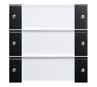 Gira Gira Set d'interrupteurs à bascule 3 pièces BSF noir mat/transparent 2133005 Quantité:1