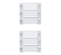 Gira Gira Set d'interrupteurs à bascule 6 fois rws/gl 213603 Quantité:1