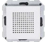 Gira Haut-parleur Radio encastrée RDS Système 55 F Alu, Bouton + interrupteur, Argent