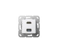 Gira Hdmi Usb 3.0 Type A Câble De Détournement Insert Pur Blanc - 567903