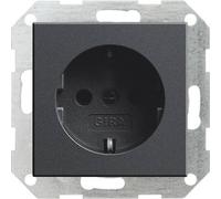 GIRA Insert Prise 2P+T System 55, Standard 55, E2, Event, Event transparent, Event opaque, Esprit, ClassiX anthracite 018828 1 pc(s)