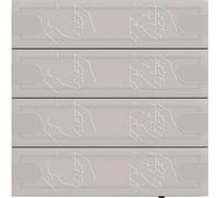Gira KNX Tastsensor 4 5004028, Bouton + interrupteur, Gris
