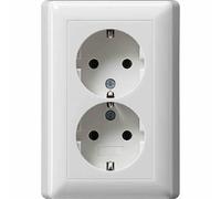 GIRA Prise 2f rws glz Standard 55 UP IP20 VP