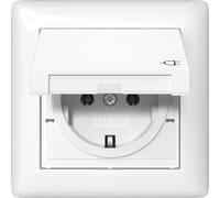 Gira Prise 415703 blanc pur avec clapet IP44