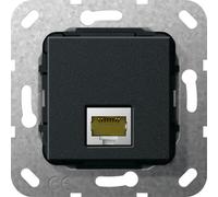 Gira RJ45 Cat 6A 10GB Changeur De Genre Module De Base Noir - 569510