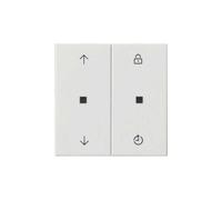 Gira S3000 Panneau de commande. Mémoire Système 55 Blanc pur, Bouton + interrupteur, Blanc