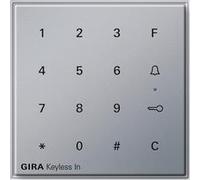 Gira Clavier à code Keyless In TX_44 260565 à encastrer Aluminium