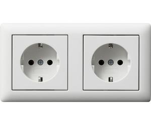 Gira Standard 55 Prise SCHUKO Double Avec Cadre - 479304