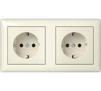 Gira Standard 55 Prise SCHUKO Double Avec Cadre - 482101