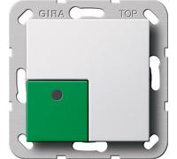Gira System 55 Bouton-poussoir de commutation blanc pur - 291103