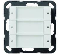 Gira Système 55 Tastsensor 2 Triple 24 V 2003100, avec zone d'inscription, libre de potentiel, blanc