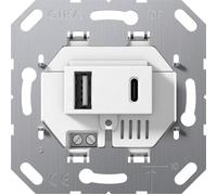 Gira 234900 Insert Usb-Spannungsversorgung 2fach Type A / Type C Blanc Neuf (681