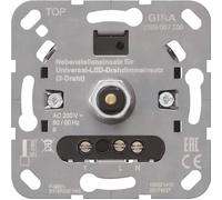 Gira Variateur rotatif LED universel 238900 Utilisation poste secondaire, Bouton + interrupteur