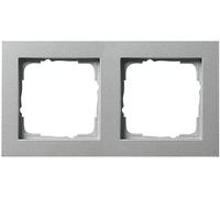 GIRA x2 Cadre E2, Standard 55, System 55 aluminium 0212 25 1 pc(s)