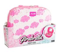Girabrilla Make Up Case, Mallette de Maquillage Nuages, Couleur Blanc et Rose, 02550G