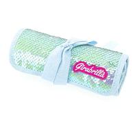 Girabrilla Nice Group Puffer Trousse pour Fille, en Paillettes Réversibles, Couleur Turquoise - 19014
