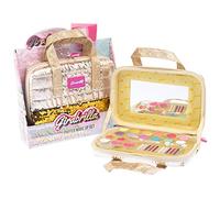 Girabrilla Set Make Up Trousse de Toilette Or avec parapluies, Pochoir et Vernis pour Unghies, Couleur, Taille Unique, 19043