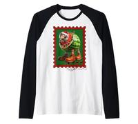 Girafa Celeste Tampon Postal Noël Manche Raglan