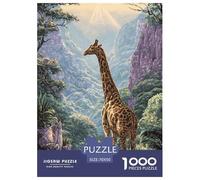 Girafe 1000 Pièce Puzzle Jeu De Famille Classique Magnifique Jigsaw Puzzles Jeu De Défi Unique pour Adultes Et Enfants 70x50cm/1000pcs
