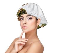 Girafe 3D Afrique du Sud,Bonnet de nuit en satin réglable en soie pour adulte, bonnet de nuit élastique pour femme