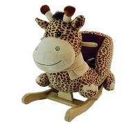 Girafe à bascule - BIECO - Pour Enfant de 9 mois à 3 ans - Peluche douce et siège avec ceinture de sécurité