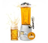 Girafe à bière de 4 litres - Pompe à bière de 4 l avec distributeur et système de refroidissement de 1,3 l (Blanc)