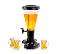 Girafe à Bière,Distributeur de Boissons Distributeur De Boissons À Pression Froide De Tour De Bière De 3 litres avec Tube De Glace Amovible for Les Fêtes Bar À La Maison for La Fête À La Maison