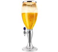 Girafe à bière Grand distributeur de bière, Tour à bière à 5 l / 170 oz avec robinet de tube de glace et lumières, facile propre, cadeau génial for l'amant de la bière Distributeur de bière