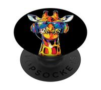 Girafe Afrique Amour Safari Sauvage Douce Girafes PopSockets PopGrip Adhésif
