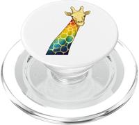 Girafe Arc en Ciel PopSockets PopGrip pour MagSafe