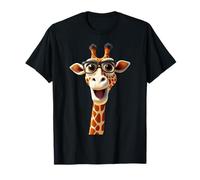 Girafe avec Lunettes de Soleil Afrique Safari Douce Girafes T-Shirt