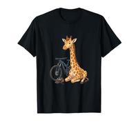 Girafe avec Vélo Tout Terrain T-Shirt