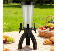 Girafe Biere Distributeur de Boissons avec Tube Réfrigérant Lumineux, Refroidisseur de Boissons pour une Conservation Optimale, Tour de Distribution de Boissons(Black)