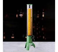 Girafe Biere Distributeur de Boissons Portable avec Robinet, Distributeur de Margaritas et de Bières, Distributeur de Girafe pour Pubs et Bars, Bouteille de Cocktails(Green,3 L)