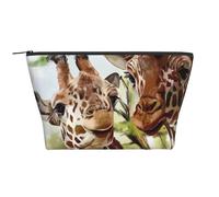 Girafe cerf Aquarelle, Trousse de Toilette Trousse de Maquillage Sac à cosmétiques Trousse de Toilette de Voyage Portable