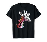 Girafe colorée Afrique Zoo Animaux sauvages Gardiens du zoo Girafes T-Shirt