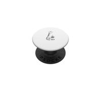 Girafe d Hiver Mignonne avec Boisson Chaude PopSockets PopGrip Adhésif