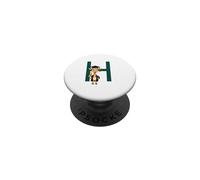 Girafe Diplôme Lettre H Alphabet Animal PopSockets PopGrip Adhésif