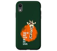 girafe drôle plus haut illustration level game Coque pour iPhone XR