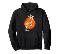girafe drôle plus haut illustration level game Sweat à Capuche