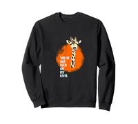 girafe drôle plus haut illustration level game Sweatshirt