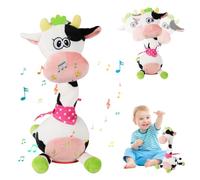 Girafe Éléphant Vache Laitière Musicale Dansante Chantante Interactif Jouet | Le lion Enregistrement Volume Réglable,Jouet Interactif Lumineux,Enregistrement et Répétition,Cadeaux Pour Garçons et Filles